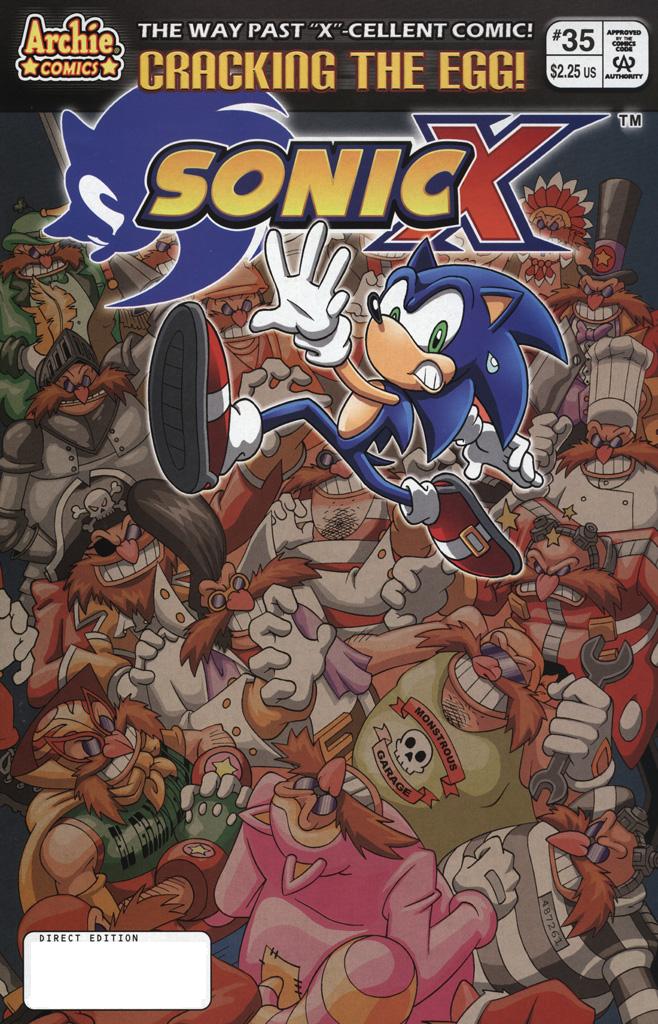 Sonic X - September 2008 Comic cover page